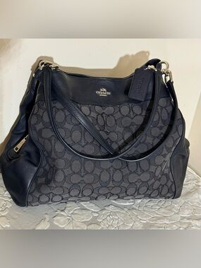Coach Lexy Shoulder Bag Black Smoke F57612